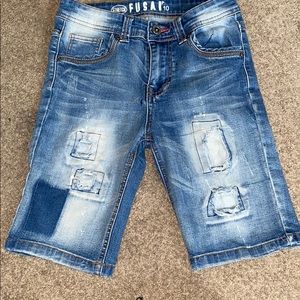 Trendy boy jean shorts